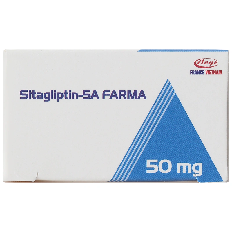 Sitagliptin - 5A Farma 50mg kiểm soát đường huyết ở bệnh đái tháo đường type 2 (3 vỉ x 10 viên) - 6